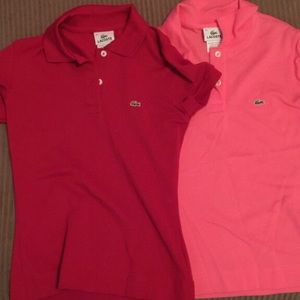 Two lacrose polo shirts